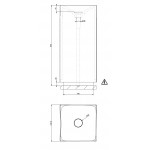 Washbasin Floor standing 41x41 material: Inox, color: Grey surface: Satin Floor standing Washbasin Floor standing 41x41 material: Inox, color: Grey surface: Satin Floor standing