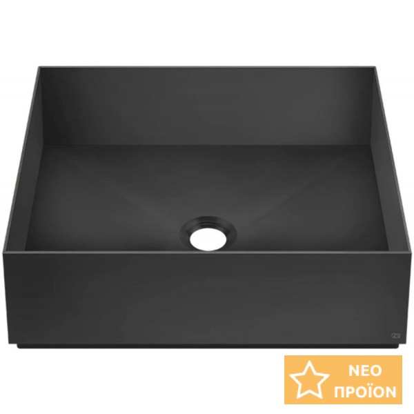 Νιπτήρας ελευθέρας τοποθέτησης 40x40x12,5 από inox χωρίς οπή χωρίς υπερχείλιση Matte Black, χρώμα: Μαύρο επιφάνεια: Ματ Ελευθέρας τοποθέτησης Νιπτήρας ελευθέρας τοποθέτησης 40x40x12,5 από inox χωρίς οπή χωρίς υπερχείλιση Matte Black, χρώμα: Μαύρο επιφάνεια: Ματ Ελευθέρας τοποθέτησης