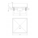 Washbasin Free standing 40x40x12,5 material: Inox Without hole Without overflow, color: Bronze surface: Brushed Free standing Washbasin Free standing 40x40x12,5 material: Inox Without hole Without overflow, color: Bronze surface: Brushed Free standing