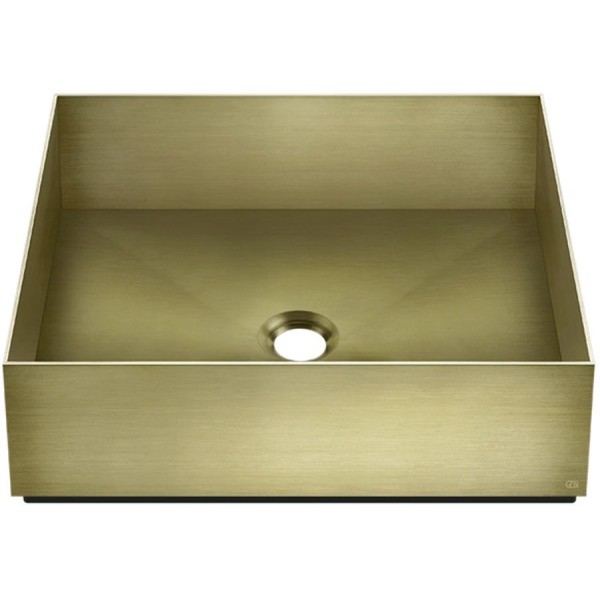 Νιπτήρας ελευθέρας τοποθέτησης 40x40x12,5 από inox χωρίς οπή χωρίς υπερχείλιση Brass Brushed PVD, χρώμα: Χρυσό επιφάνεια: Βουρτσισμένη Ελευθέρας τοποθέτησης Νιπτήρας ελευθέρας τοποθέτησης 40x40x12,5 από inox χωρίς οπή χωρίς υπερχείλιση Brass Brushed PVD, χρώμα: Χρυσό επιφάνεια: Βουρτσισμένη