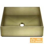 Νιπτήρας ελευθέρας τοποθέτησης 40x40x12,5 από inox χωρίς οπή χωρίς υπερχείλιση Brass Brushed PVD, χρώμα: Χρυσό επιφάνεια: Βουρτσισμένη Ελευθέρας τοποθέτησης Νιπτήρας ελευθέρας τοποθέτησης 40x40x12,5 από inox χωρίς οπή χωρίς υπερχείλιση Brass Brushed PVD, χρώμα: Χρυσό επιφάνεια: Βουρτσισμένη Ελευθέρας τοποθέτησης