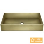 Νιπτήρας ελευθέρας τοποθέτησης 60x35x12,5 από inox χωρίς οπή χωρίς υπερχείλιση Brass Brushed PVD, χρώμα: Χρυσό επιφάνεια: Βουρτσισμένη Ελευθέρας τοποθέτησης Νιπτήρας ελευθέρας τοποθέτησης 60x35x12,5 από inox χωρίς οπή χωρίς υπερχείλιση Brass Brushed PVD, χρώμα: Χρυσό επιφάνεια: Βουρτσισμένη Ελευθέρας τοποθέτησης