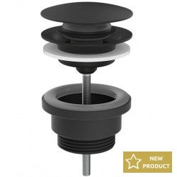 Waste Valve Without overflow material: Brass surface: Matt, color: Black Waste overflows