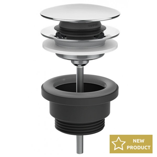 Waste Valve Without overflow material: Brass surface: Glossy, color: Gold Waste overflows