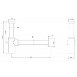 Σιφώνι νιπτήρα 1 1/4" Warm Bronze PVD από ορείχαλκο επιφάνεια: Γυαλιστερή, χρώμα: Μπρονζέ Σιφώνια Σιφώνι νιπτήρα 1 1/4" Warm Bronze PVD από ορείχαλκο επιφάνεια: Γυαλιστερή, χρώμα: Μπρονζέ Σιφώνια
