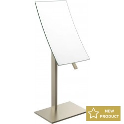 Make up mirror material: Brass Countertop, color: Chrome surface: Brushed Makeup mirrors