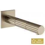 Spout (Nozzle) 18cm Wall-mounted material: Brass, color: Chrome surface: Brushed Bath spouts