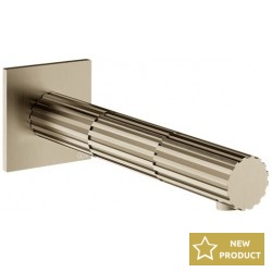 Spout (Nozzle) 18cm Wall-mounted material: Brass, color: Chrome surface: Brushed Bath spouts