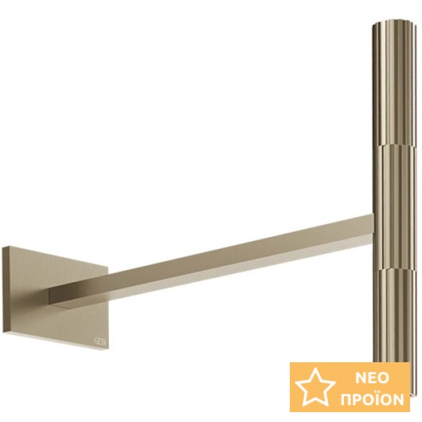 Ντους (Jet) με βραχίονα 39cm, Finox Brushed Nickel, χρώμα: Χρωμέ από ορείχαλκο επιφάνεια: Βουρτσισμένη Ντους