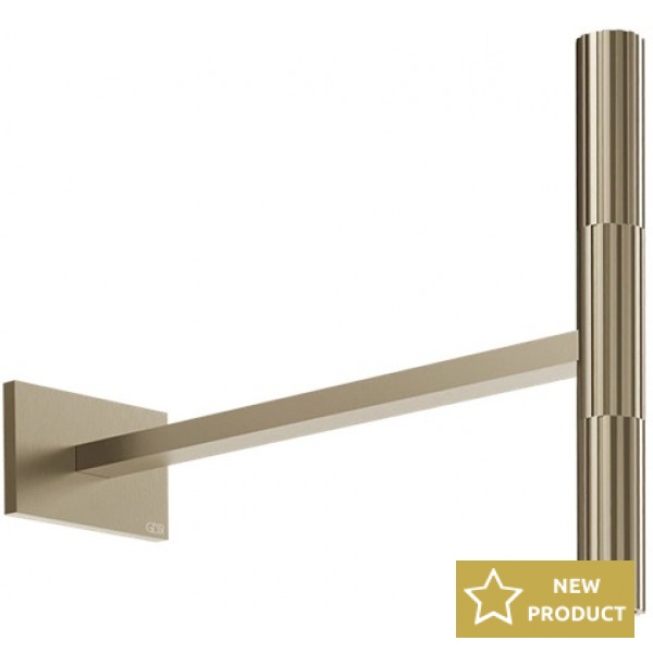 Shower head Wall-mounted 3,2cm material: Brass, style: 1 spray, color: Chrome surface: Brushed Overhead showers