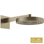 Shower head Wall-mounted 30x30 material: Brass, style: 1 spray, color: Chrome surface: Brushed