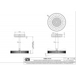 Shower head Ceiling-mounted 30x30 material: Brass, style: 1 spray, color: Chrome surface: Brushed Overhead showers Shower head Ceiling-mounted 30x30 material: Brass, style: 1 spray, color: Chrome surface: Brushed Overhead showers