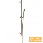 Βέργα ντους 90cm από ορείχαλκο 1,50m Finox Brushed Nickel με τηλέφωνο & σπιράλ, χρώμα: Χρωμέ επιφάνεια: Βουρτσισμένη Βέργες ντους