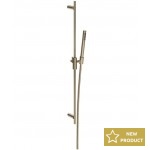 Shower slider rail 90cm material: Brass 1,50m with hand shower & hose, color: Chrome surface: Brushed Shower slider rails