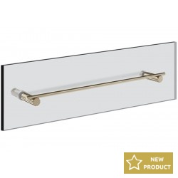 Towel 45cm For Shower Enclosure material: Brass single, color: Chrome surface: Brushed Towel rails