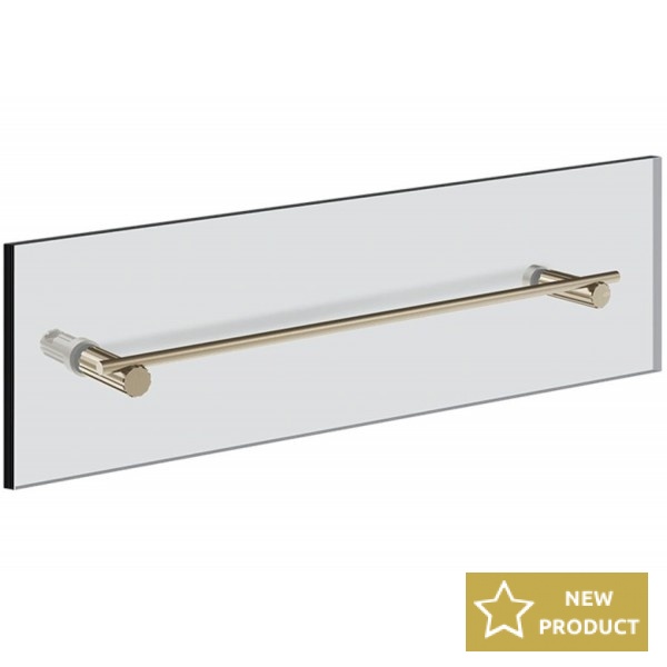 Towel 45cm For Shower Enclosure material: Brass single, color: Chrome surface: Brushed Towel rails