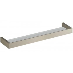 Ράφι μπάνιου 61x11 από ορείχαλκο Finox Brushed Nickel, χρώμα: Χρωμέ επιφάνεια: Βουρτσισμένη Ράφια μπάνιου 