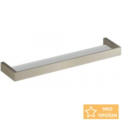 Ράφι μπάνιου 61x11 από ορείχαλκο Finox Brushed Nickel, χρώμα: Χρωμέ επιφάνεια: Βουρτσισμένη Ράφια μπάνιου 