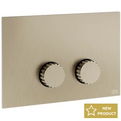 Flush wall plates for concealed cistern dual flush valve material: Brass Mechanical with string, color: Chrome surface: Brushed