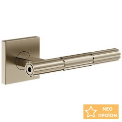 Πόμολο πόρτας με τετράγωνη ροζέτα Finox Brushed Nickel, χρώμα: Χρωμέ Πόμολα πόρτας
