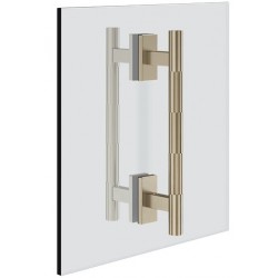 Λαβή καμπίνας ντους διπλή, 20cm Finox Brushed Nickel, χρώμα: Χρωμέ Λαβές καμπίνας 
