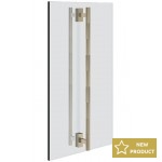 Shower grab-bars, color: Chrome Shower grab-bars