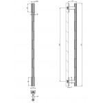 Door handle, color: Chrome Door Handles