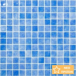 Ψηφίδα πισίνας 2,5x2,5 Ισπανίας, σχήμα: Τετράγωνο Α’ διαλογής, απόχρωση: Μπλε Ψηφίδες