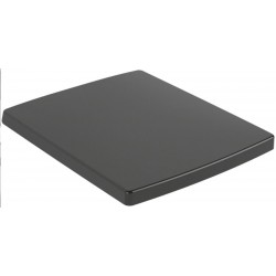 Toilet-seat soft closing, style: Wrapover, color: Black Toilet seats & covers