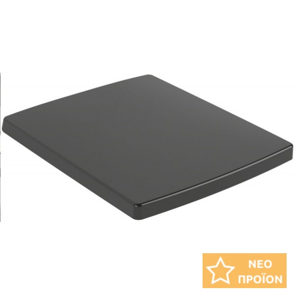 Κάλυμμα λεκάνης soft closing Wrapover Pure Black, χρώμα: Μαύρο Καλύμματα