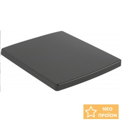 Κάλυμμα λεκάνης soft closing Wrapover Pure Black, χρώμα: Μαύρο Καλύμματα