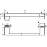 Shower grab-bars, color: Black Shower grab-bars