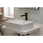Wash basin tap Deck-mounted for free-standing washbasin material: Brass mixer With push-open waste set, color: Black surface: Matt Deck-mounted