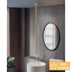 Μπαταρία νιπτήρος εντοιχιζόμενη κομπλέ με ρουξούνι οροφής Brushed Gold από ορείχαλκο, χρώμα: Χρυσό επιφάνεια: Βουρτσισμένη Οροφής