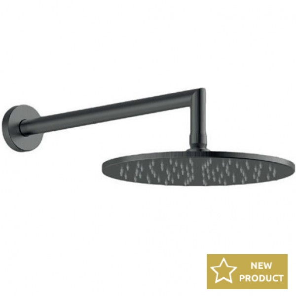 Shower head Wall-mounted 25x25 material: Brass, style: 1 spray, color: Black surface: Brushed Overhead showers Shower head Wall-mounted 25x25 material: Brass, style: 1 spray, color: Black surface: Brushed Overhead showers