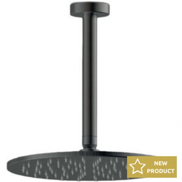 Shower head Ceiling-mounted 25x25 material: Brass, style: 1 spray, color: Black surface: Brushed Overhead showers Shower head Ceiling-mounted 25x25 material: Brass, style: 1 spray, color: Black surface: Brushed Overhead showers