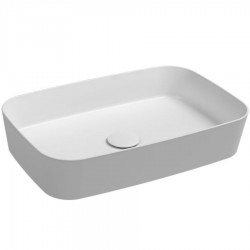 Washbasin Free standing 60x38x12 material: Porcelain Without hole Without overflow, color: White surface: Glossy Free standing