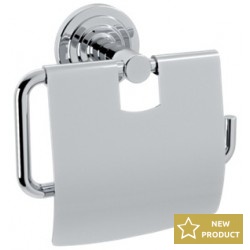 Paper holder with cover material: Brass, color: Chrome surface: Glossy Toilet paper holders