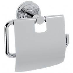 Paper holder with cover material: Brass, color: Chrome surface: Glossy Toilet paper holders