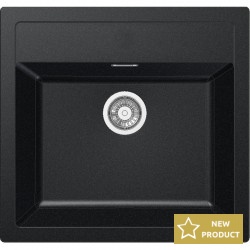Sink Synthetic 78x50 free nested 1 bowl, color: Black Synthetic