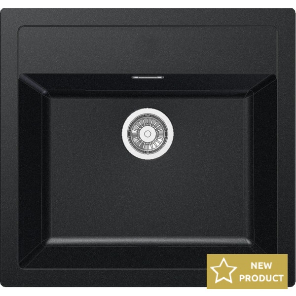 Sink Synthetic 78x50 free nested 1 bowl, color: Black Synthetic