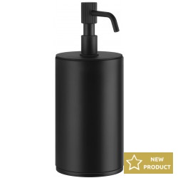 Dispenser countertop material: Brass, color: Black surface: Matt Soap dispensers