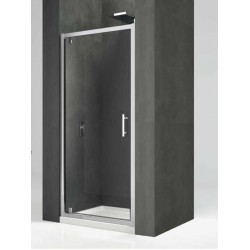 Shower enclosure Linear 72x195 6mm opening reversible G72 (72-78) Crystal Clear,  transparent crystal glass surface: Glossy, color: Chrome Linear