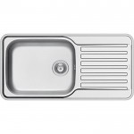 Sink Stainless (Steel) 96x48 material: Inox surface: Glossy left / right nested 1 bowl 1B 1D, color: Chrome Stainless steel