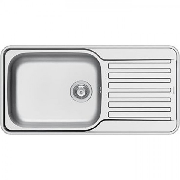 Sink Stainless (Steel) 96x48 material: Inox surface: Glossy left / right nested 1 bowl 1B 1D, color: Chrome Stainless steel