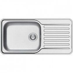 Νεροχύτης ανοξείδωτος 96x48 από inox επιφάνεια: Γυαλισμένη με πάγκο αριστερά / με πάγκο δεξιά ένθετος 1 γούρνα 1B 1D, χρώμα: Χρωμέ Ανοξείδωτοι