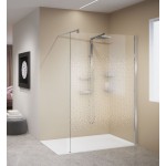 Shower enclosure Linear 90cm 8mm fixed reversible (side panel) H90 (87-90), Crystal Clear, transparent crystal glass surface: Glossy, color: Chrome Linear Shower enclosure Linear 90cm 8mm fixed reversible (side panel) H90 (87-90), Crystal Clear, transparent crystal glass surface: Glossy, color: Chrome Linear