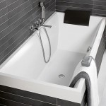 Bathtub Rectangular 180x80 material: Quaryl, color: White no grab bars surface: Glossy Rectangular
