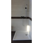 Ντουζιέρα ορθογώνια 120x90x3,5 από ακρυλικό White Alpin, χρώμα: Λευκό επιφάνεια: Γυαλιστερή Ορθογώνιες