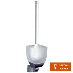 Brush (broom) material: Inox Wall-mounted, color: Chrome surface: Glossy Toilet brush holders